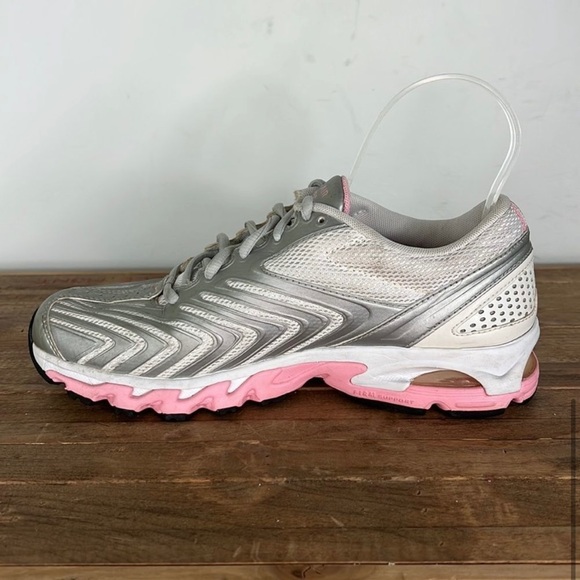 SOLD NIKE silver white and pink air vapor running sneakers us women’s size 8 - Picture 5 of 8